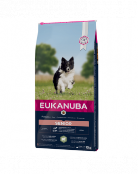 EUKANUBA Senior Small&amp;Medium Lamb &amp; Rice hrana uscata caini seniori 12 kg