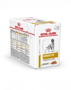 ROYAL CANIN Dog Urinary S/O Moderate Calories 12 x 100 g hrana umeda dietetica cu continut scazut de calorii pentru caini adulti cu tulburari ale tractului urinar inferior