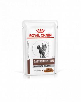 ROYAL CANIN Cat Gastro Intestinal Moderate Calorie 12 x 85 g hrana umeda dietetica pentru pisici cu tulburari gastrointestinale, cu tendinta de ingrasare