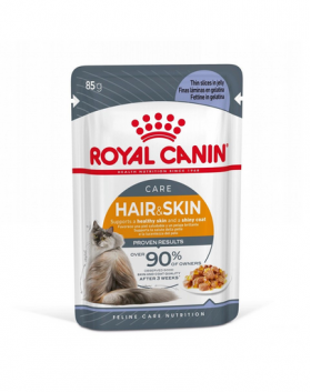 ROYAL CANIN Hair&amp;Skin hrana umeda in aspic pisica pentru piele si blana sanatoase, 12 x 85 g