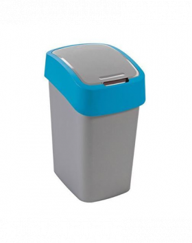 CURVER Cos pentru gunoi &quot;FLIP BIN&quot; 9 L argintiu / albastru