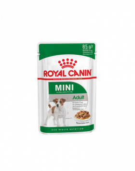 Royal Canin Mini Adult Hrana Umeda Caine talie mica 12x85 g