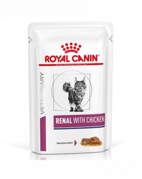 ROYAL CANIN Renal Feline cu pui 12 x 85 g hrana umeda dietetica pentru pisici cu insuficienta renala cronica