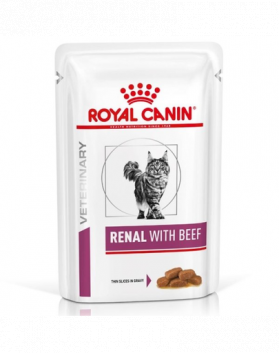 ROYAL CANIN Renal Feline cu vita 12 x 85 g hrana umeda dietetica pentru pisici cu insuficienta renala cronica