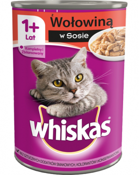 WHISKAS vita in sos, hrana pisica conserva 24 x 400 g