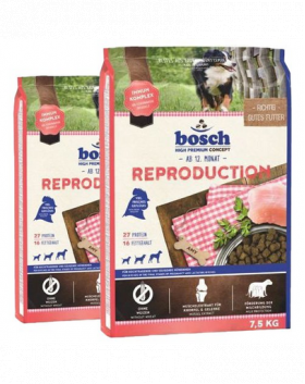 BOSCH Reproduction Hrana uscata pentru femele gestante 15 kg (2 x 7.5 kg)