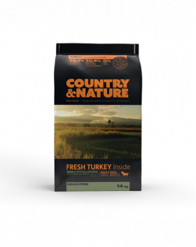 Country&amp;Nature Turkey&amp;Vegetables Recipe Hrana uscata caini adulti talie mica, curcan si legume 14 kg