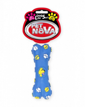 PET NOVA DOG LIFE STYLE Jucarie os pentru caini, albastru 15cm