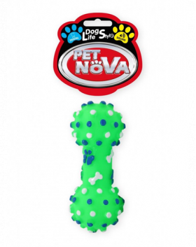 PET NOVA DOG LIFE STYLE Jucarie os pentru caini, 10.5cm, verde