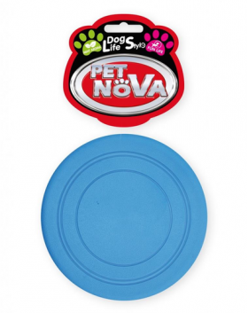 PET NOVA DOG LIFE STYLE, Frisbee pentru caine 18cm, albastru, aroma de menta