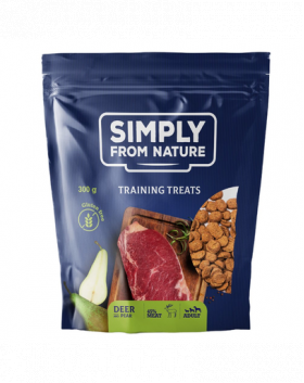 SIMPLY FROM NATURE Recompense pentru dresajul cainilor, cerb si pere 300 g