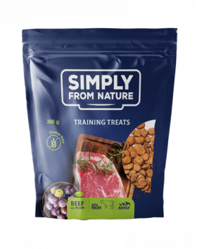 SIMPLY FROM NATURE Recompense pentru dresajul cainilor, vita si prune 300 g