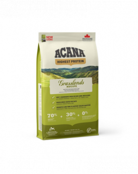 ACANA Grasslands Dog hrana uscata caini adulti, cu miel si rata 11.4 kg