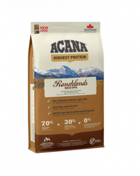 ACANA Highest Protein Ranchlands Dog hrana uscata caini toate rasele, varstele 11.4 kg