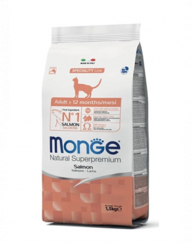 MONGE Cat Adult hrană uscată pentru pisici adulte, cu somon 400 g