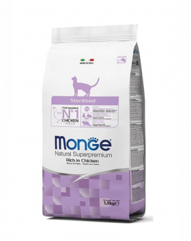 MONGE Cat Sterilised hrană pentru pisici sterilizate 1.5 kg