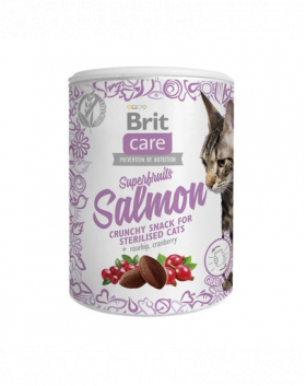 BRIT Care Cat Snack Superfruits Salmon recompense pentru pisici adulte, cu somon 100 g