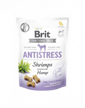 BRIT Care Dog Functional Snack Antistress recompense pentru controlul stresului la caini, creveti si canepa 150 g