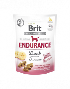 BRIT Care Dog Functional Snack Endurance Lamb recompense pentru caini, cu miel 150 g