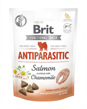 BRIT Care Dog Functional Snack Antiparasitic somon si musetel 150 g pentru caini