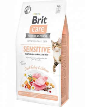 BRIT Care Cat Grain-Free Sensitive hrana pisici adulte cu tract digestiv sensibil 2 kg