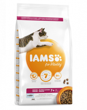 IAMS For Vitality Cat Senior Ocean Fish hrana uscata pisici senior, peste oceanic 3 kg