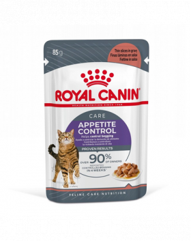 ROYAL CANIN Appetite Control Gravy 12x85 g in sos, hrana umeda pentru pisici adulte cu apetit excesiv