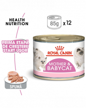 Royal Canin Mother &amp; BabyCat hrana umeda pisica mama si puii pana la 4 luni, 195 g