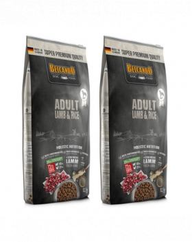 BELCANDO Adult hrana uscata pentru cainii adulti sensibili, cu miel si orez, talie M-XL 25 kg (2 x 12.5 kg)