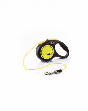 FLEXI Neon New Classic XS Cord Lesa pentru caini cu snur 3 M