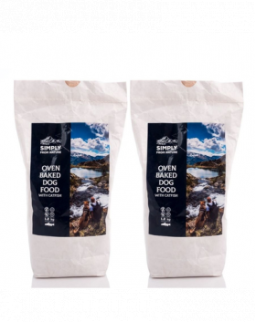SIMPLY FROM NATURE Hrana uscata pentru caini, coapta la cuptor, cu somn 2x1,2 kg