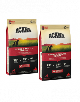 ACANA Adult Sport Agility hrana uscata pentru caini activi, foarte activi 22,8 kg (2 x 11,4 kg)