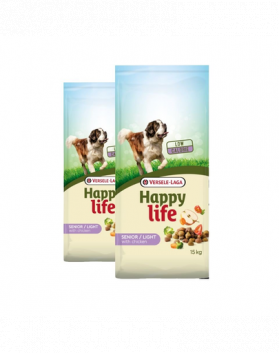 VERSELE-LAGA HAPPY Life light Senior Hrana uscata pentru caini seinor, cu pui 30 kg (2 x 15 kg)