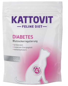 KATTOVIT Feline Diet Diabetes hrana uscata dietetica pentru pisici cu diabet 1,25 kg