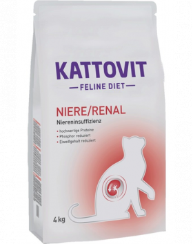 KATTOVIT Feline Diet Niere/Renal hrana uscata dietetica pentru pisici cu afectiuni renale 4 kg