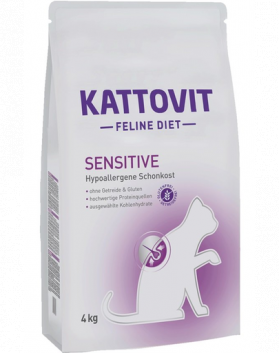 KATTOVIT Feline Diet Sensitive hrana uscata dietetica pentru pisici cu alergii alimentare 4 kg