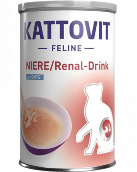 KATTOVIT Cat Diet Drinks Niere/Renal Drink hrana umeda dietetica pentru pisici cu functie renala deficitara, cu rata 135 ml