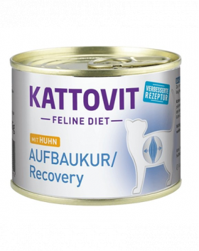 KATTOVIT Feline Diet Recovery Chicken hrana umeda dietetica pentru pisici in convalescenta, cu pui 185 g