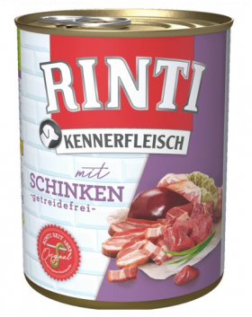 RINTI Kennerfleisch Ham hrana umeda caini adulti, cu sunca 400 gr