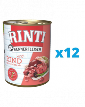 RINTI Kennerfleisch Beef hrana caini, cu vita 12 x 400 g