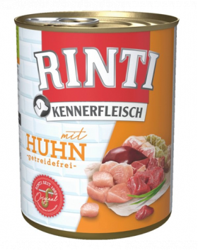 RINTI Kennerfleisch Chicken hrana umeda pentru caini, cu pui 800 gr