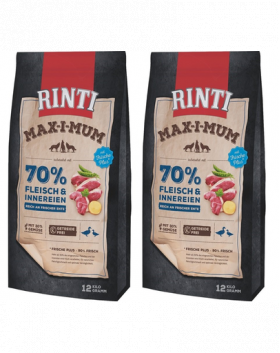 RINTI MAX-I-MUM Duck hrana caini adulti, cu rata 2 x 12 kg