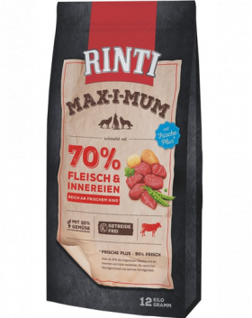 RINTI MAX-I-MUM Beef hrana uscata pentru caini adulti, cu vita 12 kg