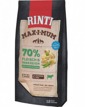 RINTI MAX-I-MUM Rumen hrana uscata pentru caini adulti, cu rumen 12 kg