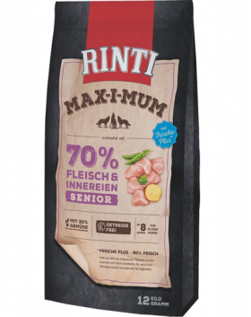 RINTI MAX-I-MUM Senior Chicken hrana uscata pentru caini seniori, cu pui 12 kg