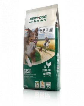 BEWI DOG Basic Hrana uscata pentru caini adulti, cu pasare 12,5 kg