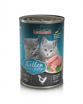 LEONARDO Quality Selection Kitten hrana umeda pentru pisoi, cu pasare de curte 400 g