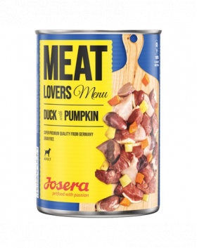 JOSERA Meatlovers Menu hrana umeda pentru caini, rata si dovleac 6x800 g