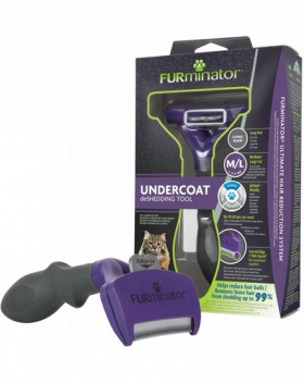 FURMINATOR Undercoat deShedding pentru pisici cu parul lung M/L