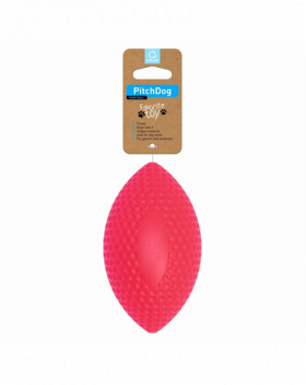 PULLER PitchDog jucarie caini minge de rugby Sport ball pink, roz 9 cm x 14 cm